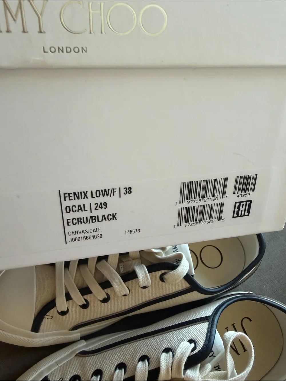 Jimmy Choo Fenix lace-up fastening sneakers